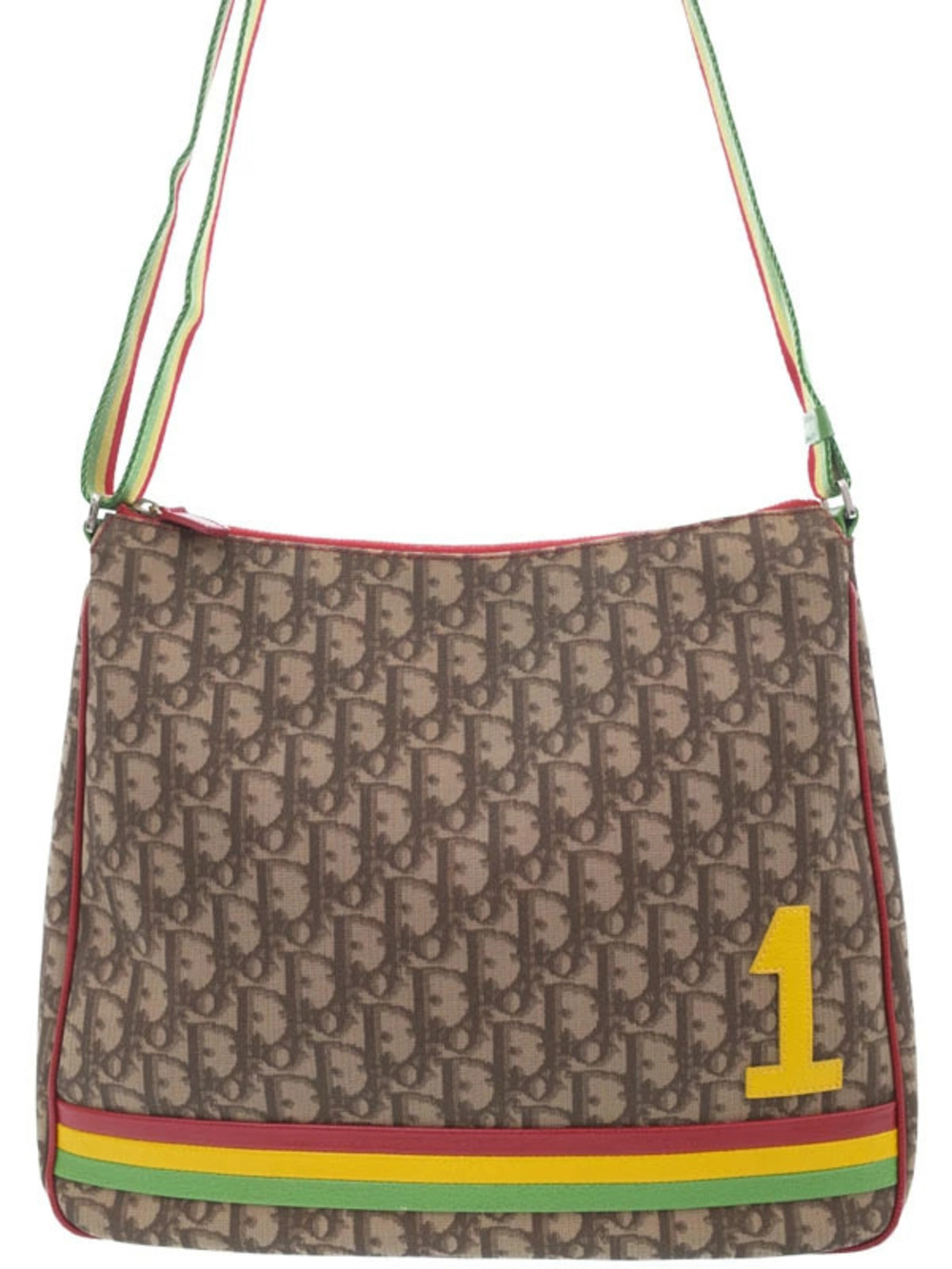 Christian Dior Rasta Trotter Canvas Messenger Bag brown Diorissimo